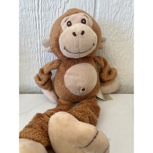 Spark Create Imagine Brown Monkey crinkle legs squeaker rattle stretch arms